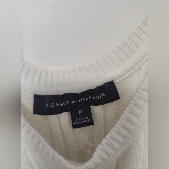 White Cable Knit Tank Top - Picture 2 of 4